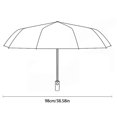 thumbnail image 3 of Necvior Portable Umbrellas for Travel Sun & Rain with Black Coating, 3 of 15