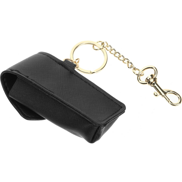 DODAMOUR 2 Pack Lipstick Travel Case, Leather Diamond Lip Gloss Bag with  Keychain, Lipstick Organizer for Purse Perfume Fingernail Polish (Brown