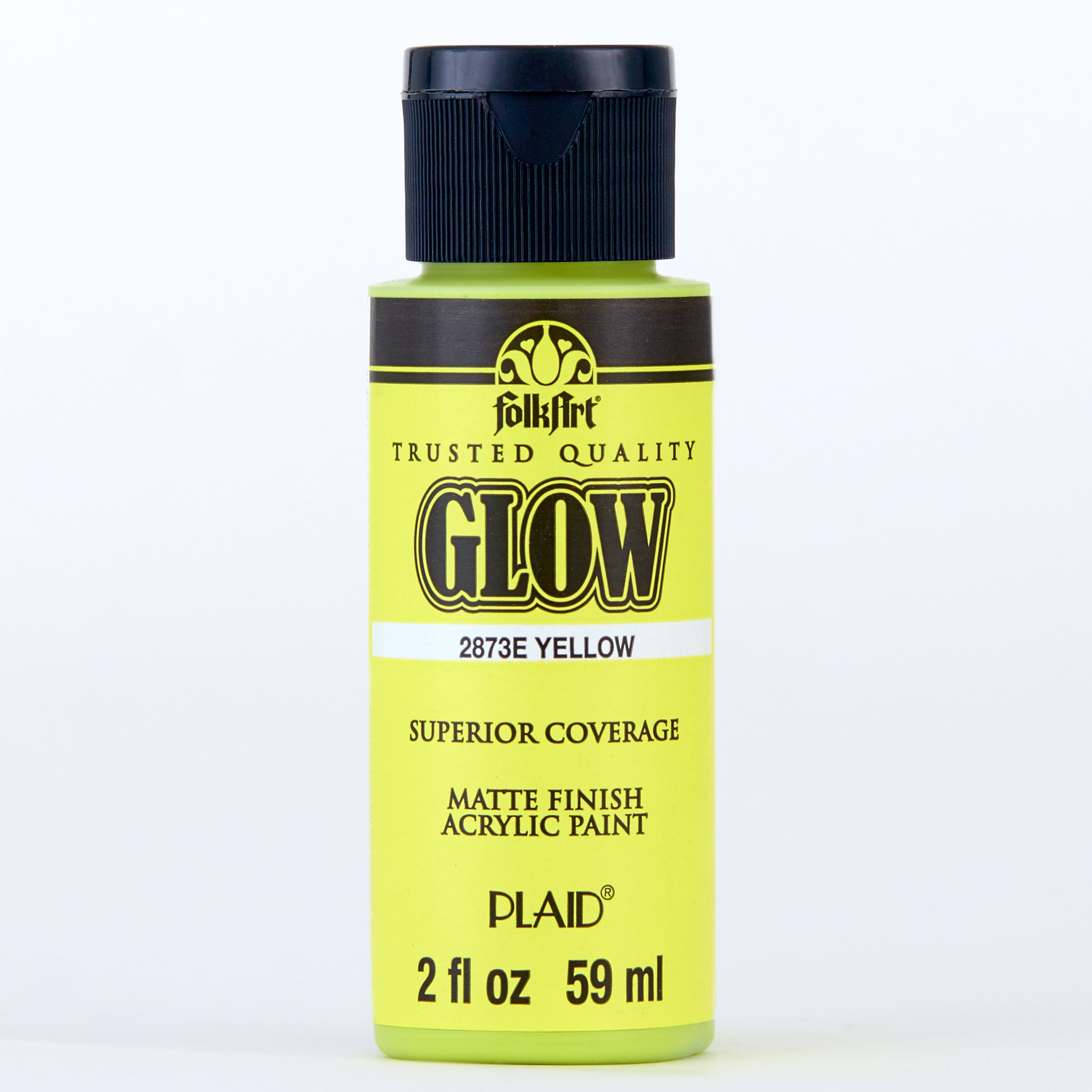 FolkArt 2873E Glow-in-the-Dark Acrylic Craft Paint, Matte Finish