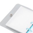 thumbnail image 4 of Classeur de défi d'épargne 1000, mini classeur budgétaire réutilisable en PVC polyvalent avec autocollant pour la gestion de l'argent, bleu, 4 of 4