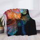 thumbnail image 3 of Fotbe Bioluminescent Underwater Flower Manta de Franela con Estampado, Manta Ultrasuave para Cama, Sofá, Auto, Hipoalergénica y Antibolitas-80"x60", 3 of 6