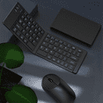 thumbnail image 2 of 2.4g Wireless Bluetooth Keyboard and Mouse Set TYPE-C Charging Suitable for Mobile Phones and Tablets Folding Keyboard A, 2 of 9