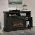 thumbnail image 4 of Sauder Entertainment/Fireplace TV Stand for TV's up to 50", Black Finish, 4 of 16