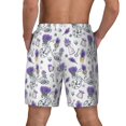 thumbnail image 4 of Haiem Lavender Bicycle Mens Swim Trunks with Compression Liner 2 in 1 Swimming Shorts Stretch Swimwear Quick Dry,Board Shorts-XX-Large, 4 of 9