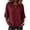 Wine, variant on Women's Tunic Tops 3/4 Sleeve Crew Neck Cotton Linen Look Summer Shirts Solid Color Lightweight Breathable Fashion Blouses