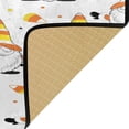 thumbnail image 6 of GZHJMY Striped Gnome Halloween Kitchen Rug,Christmas Antiskid Mat for Porch Floor Long Door Mat, Non-Slip Bedroom Bedside Mats - 39x20in Carpet Runner, 6 of 7
