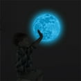 thumbnail image 2 of Glow In The Dark Blue Moon Wall Decal - 5 Inch Size, Glow In The Dark Glowing Effect, Blue Color, Self-Adhesive Home Wall Decoration - For Bedroom, Living Room, Nursery,, 2 of 8