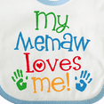 thumbnail image 4 of Inktastic My Memaw Loves Me Boys or Girls Baby Bib, 4 of 4