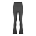 thumbnail image 6 of Bibifish Womens Yoga Pants Flare Leg High Waist Yoga Pants Stretchy Smooth Fabric Tummy Control Workout Sports Yoga Leggings For Ladies, 6 of 9