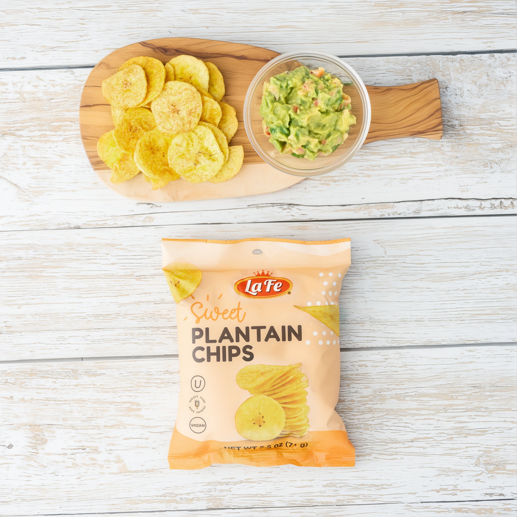 La Fe Chips Plantain Chips, 24 pack, 3 oz Bag