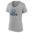 thumbnail image 2 of Women's Gray Indianapolis Colts Logo Team Lockup V-Neck T-Shirt, 2 of 3