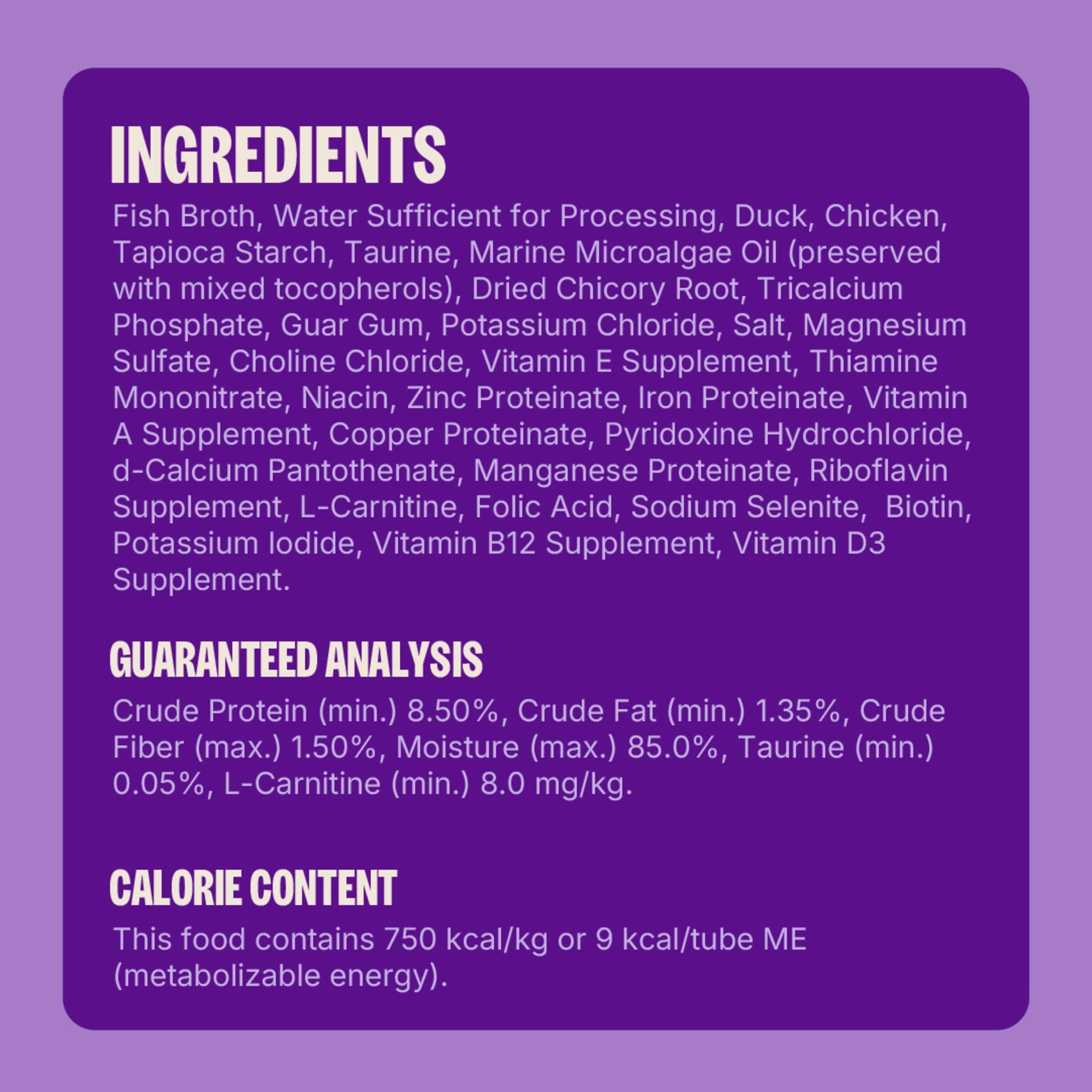 Wellness Lickable Soft Puree Cat Treats, All Lifestages, Kitten to Senior, Natural, Grain Free, Duck Flavor, 0.4 oz, Pack of 6 Tubes