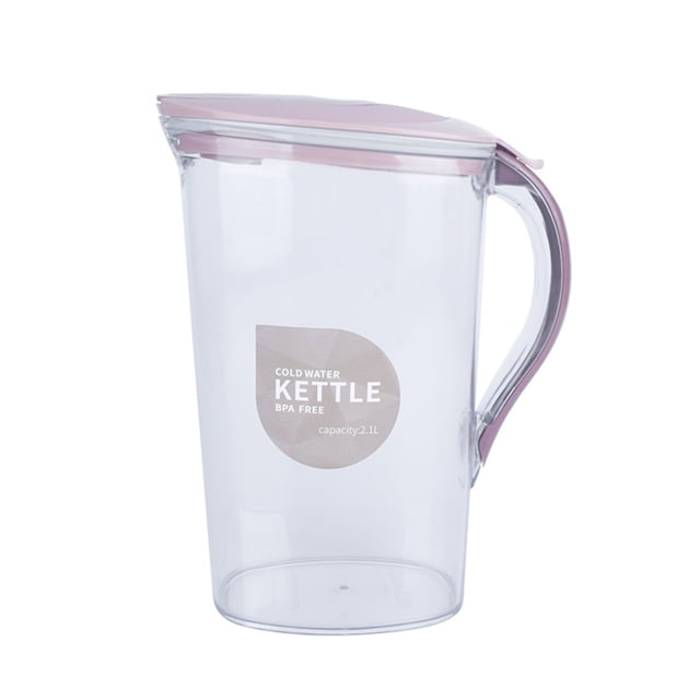 Birdeem 1.4L Heat-Resistant Cold Kettle, Portable Pop-Up Lid Water Refill Delicate Open and Close Refrigeration Juice Beverage Storage Kettle