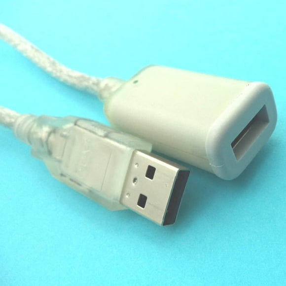 19103CL-6F-1E - USB CABLE A-A MALE/FEM 6FT SILVER COLOR