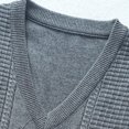 thumbnail image 3 of Styesk Débardeurs Homme Homme Couleur Unie Tricot Col Rond Couvre-Chef Chandail Élastique, 3 of 8