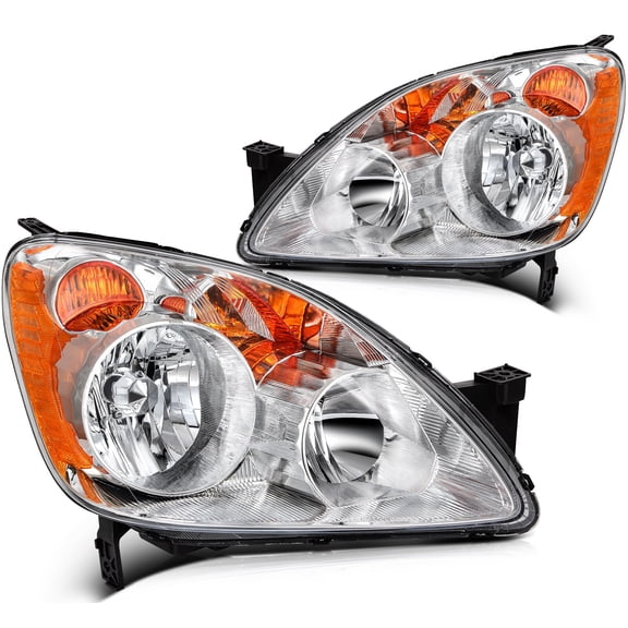 ECCPP Headlight Assembly Driver And Passenger Side for HONDA CR-V 2005-2006 Head Lamp Unit Japan Built
