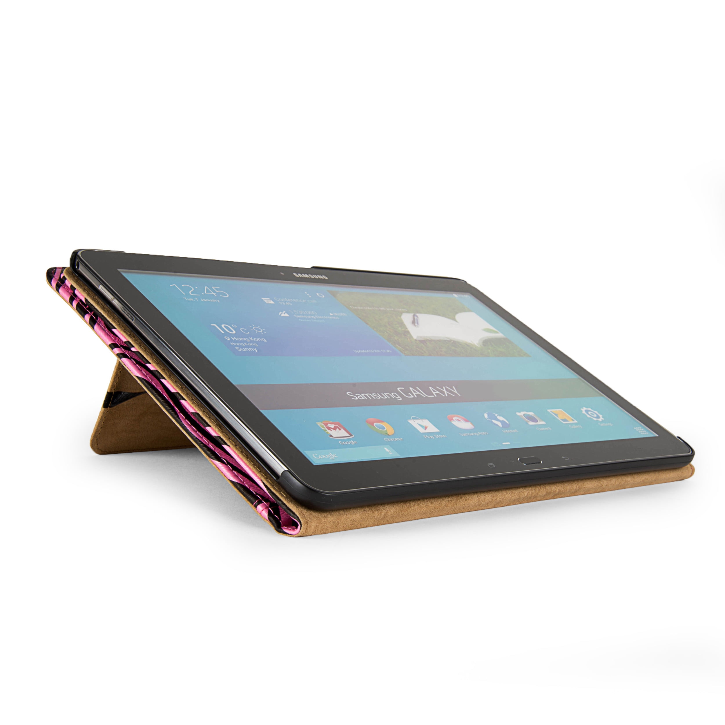 VANGODDY Mary Protective Portfolio Stand Case for Samsung Galaxy Tab 4 (10.1 inch) Exact Perfect Fit