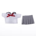 thumbnail image 3 of Mini conjuntos de uniformes japoneses reemplazo de accesorios hechos cuerpo , 7 a elegir , Gris claro, tal se describe Yotijar Muñeca, 3 of 10