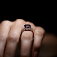 thumbnail image 6 of Rosec Jewels Real Amethyst Engagement Ring 3 Carat - 8 mm Asscher Cut - AAA Grade - Amethyst and Diamond Ring for Women, 18K White Gold, US 13.00, 6 of 9