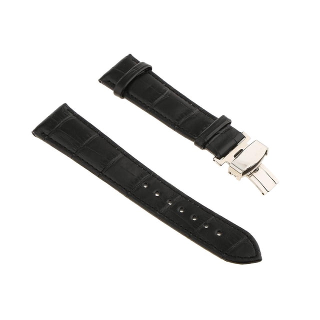 Correa de reloj Hugo Reemplazo de correa de reloj Negro 22mm