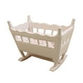 thumbnail image 2 of SPRING PARK 1/12 Doll House Miniature Wooden Crib Baby Cradle Model Furniture Accessory, 2 of 4