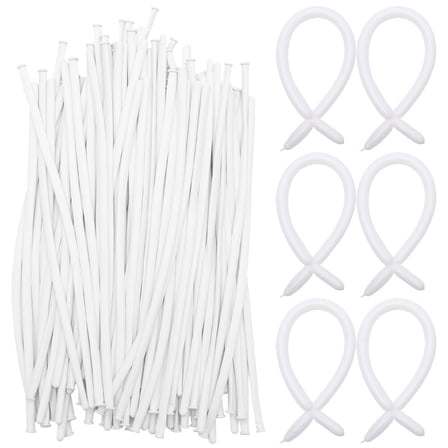 NIAIZEK 200Pcs White Twisting Balloons Ideal for Wedding and Event Balloon Decorations