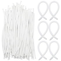 NICEXMAS 200Pack White Latex Balloons Long Twisting Balloons for Animal Flower Modeling