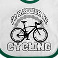 thumbnail image 4 of Inktastic I'd Rather Be Cycling Boys or Girls Baby Bib, 4 of 4