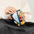 thumbnail image 5 of Geometric Cube Period Purse Storage Bag Scented Sanitary Napkin Disposal Bags Pouch Bag with Zipper, 5 of 6