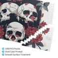 thumbnail image 2 of Sikiie Gothic Skulls And Roses Puzzle, Jigsaw Puzzles, Jigsaw Puzzles 1000 Pieces, Custom Jigsaw Puzzle for Adults (29.5×19.7in, Horizontal), 2 of 9