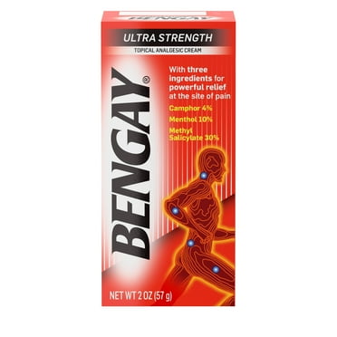 Ultra strength topical pain relief creamNon-greasy cream for back & joint pain reliefWith camphor, menthol, & methyl salicylate