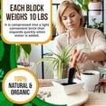 thumbnail image 4 of Compressed Coco Coir Block 10 Pounds, Natural Seed Starter with Low EC and pH Balance, Enhance Root Growth in Herbs, Flowers, and House Plants, Organic with High Expansion - by Vivlly, 4 of 5
