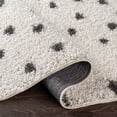 thumbnail image 4 of Taza shag Black 7'10" x 10' Global Rectangle Area Rug, 4 of 6