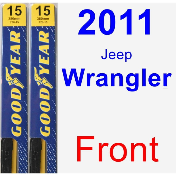 2011 Jeep Wrangler Wiper Blade Set/Kit (Front) (2 Blades) - Premium -  