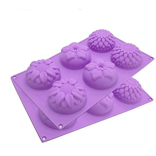 Purple Round 8-Cavity Silicone Soap Mold – World of Aromas