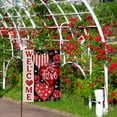 thumbnail image 6 of Welcome Valentine''s Day Red Love Heart Small Decorative Garden Flag, Rose Flowers Plaid Stripes Farmhouse Yard Lawn Outside Decor, Anniversary Wedding Outdoor Home Decoration Double Sided 12x18, 6 of 6