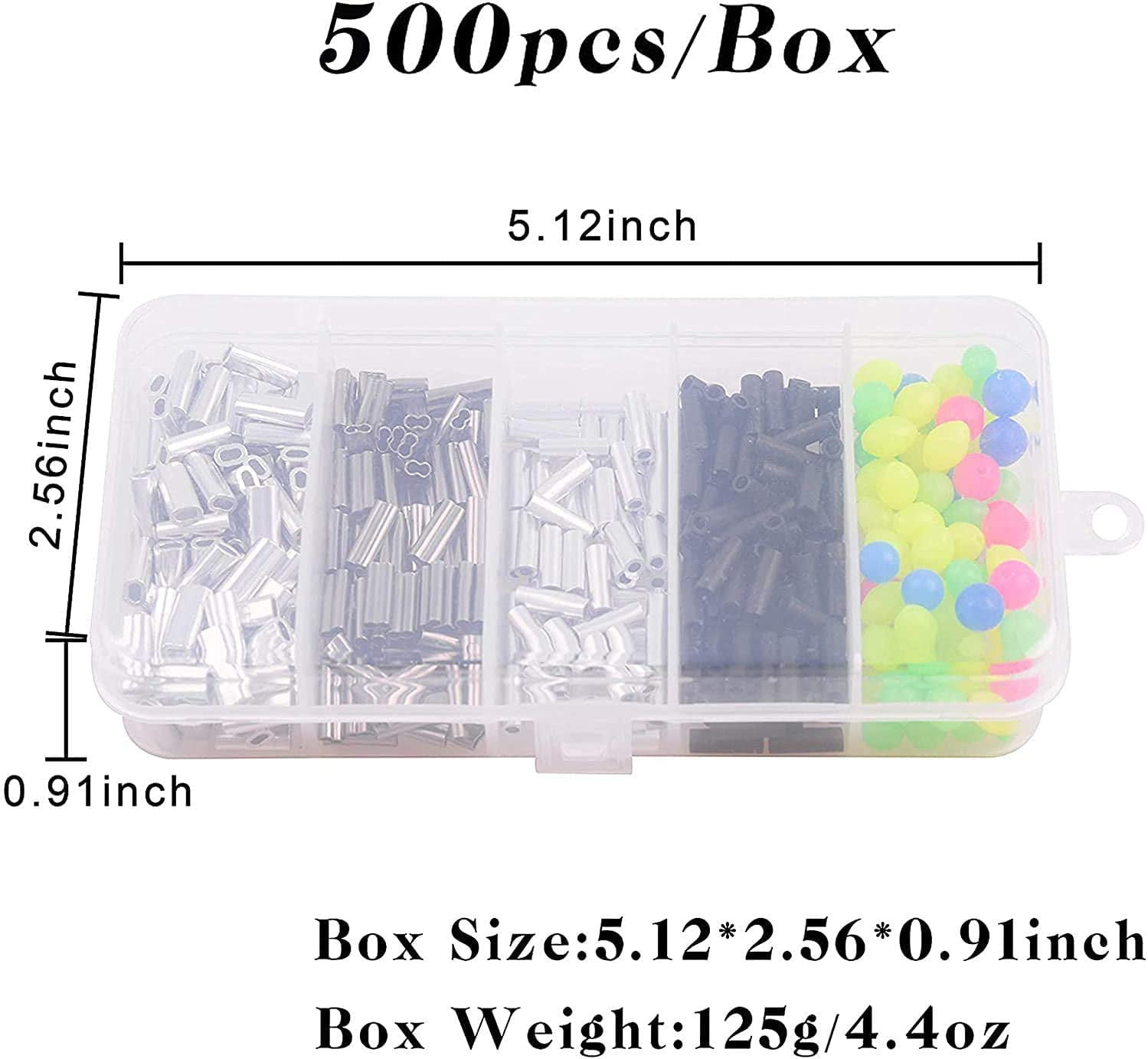 Fishing Crimping Pliers Heavy Duty + 500pcs Crimp Sleeves Set Hand Crimper Plier Set Wire Rope Crimpers