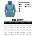 thumbnail image 7 of Men's Running Sport Track Hooded Jacket Full Zip Workout Athletic Fitness Jackets for Training Tile Blue Heather XXL, 7 of 7