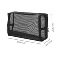 thumbnail image 2 of 1 Pc Bolsa de Maquillaje de Malla Portátil para Viajes de Negocios Grande Negro de Nailon, 2 of 3