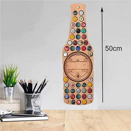 Beer Cap Collector Wall Mounted Wood Bottle Art Personalised Holder Collection Unique Gift For Father S Day Decor 3pcs Canada - Beer Bottle Wall Art