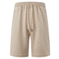 thumbnail image 6 of ibiyuan Workout Shorts Men Shorts Chino Cotton Shorts Quick Dry Elastic Waist Baggy Sweat Shorts Mens Drawstring Straight Leg Mens Basketball Shorts Summer Shorts for Men Beach Vacation, 6 of 9