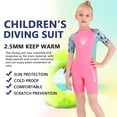 thumbnail image 3 of Vela de buceo 2.5mm Neopreno Durable Manga corta Corta Pantalones cortos Niños Trajes de buceo Draftsuit Surfing Cool Cuerpo Sensación HETSUITS PINK S sidaley OD003680-01, 3 of 7