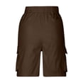 thumbnail image 6 of BUIGTTKLOP Cargo Shorts for Women Drawstring High Waisted Casual Shorts Wide Leg Pull on Outdoor Hiking Shorts with Pockets, 6 of 6