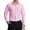 Pink, variant on Long Sleeve Mens Dress Shirts Business Solid Stretch Shirts Wrinkle Free Formal Shirts with Pocket