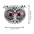 thumbnail image 2 of 1 Pair Owl Shape Cufflinks Animal Cuff Links Button for Men Business Shirts Suit, 2 of 9