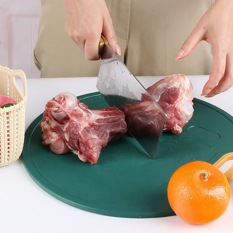 Vertical Double Sided Cutting Board,Non-Slip Plastic Cutting Board for  Kitchen,BPA Free 360 Degree Easy Grip Handle Cutting Board Plastic,  Reversable