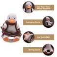 thumbnail image 5 of Swinging Duck Hanging Ornament, Cute Swing Duck on Car Rear View Mirror Pendant, Swing Duck Decor, Swing Duck, Type B, 5 of 5