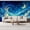 Color 2, variant on Golden Star Night Sky Glowing Clouds Dreamy Landscape Blue Peel and Stick Wall Murals 69"H x 96"W Removable PVC Wallpaper Self-Adhesive Wall Paintings for Bedroom Living Room