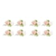 thumbnail image 2 of Jumpingount de flores artificiales - Elegante para boda Look Flores artificiales Novia premium Romántica Amplia aplicación Flor flor de muñeca rosa Muñeca flor 2piezas, 2 of 6