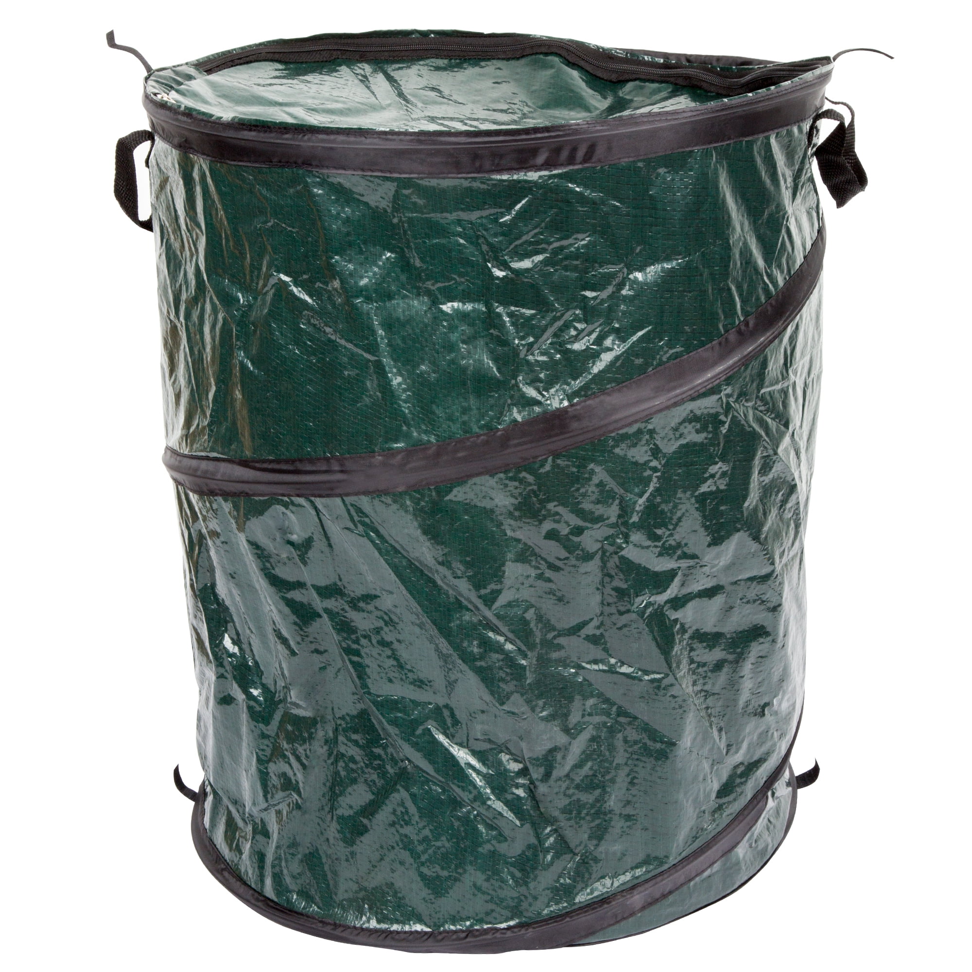 Wakeman Outdoors Pop Up 33 Gallon Camping Garbage Can Trash Bin